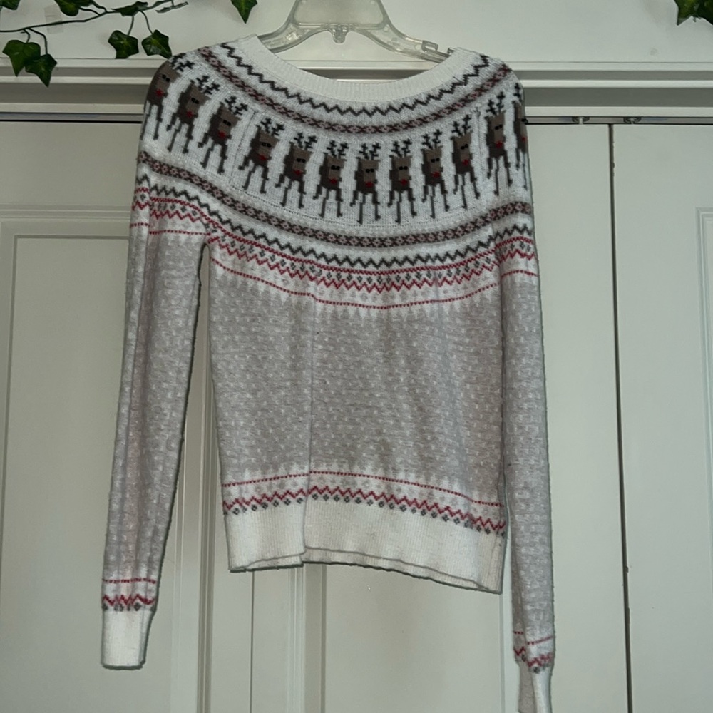 Adorable reindeer Christmas sweater